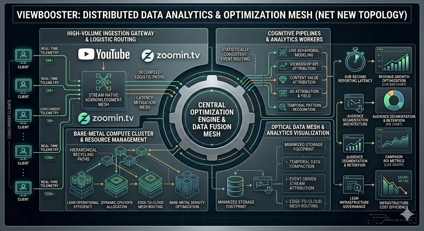 ViewBooster — high-throughput YouTube ad-tech analytics and optimization engine